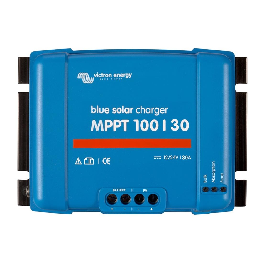 VICTRON ENERGY MPPT 100/30 USER MANUAL Pdf Download ManualsLib