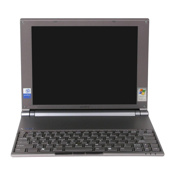 SONY VAIO PCGX505CP SERVICE MANUAL Pdf Download ManualsLib