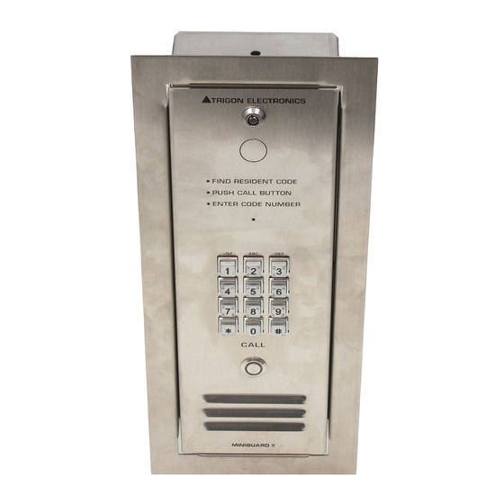 TRIGON ELECTRONICS MINIGUARD IID PROGRAMMING MANUAL Pdf Download