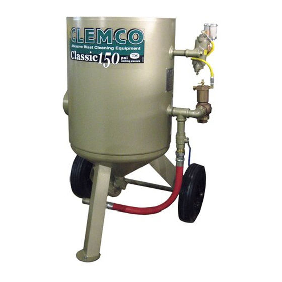 Clemco CLASSIC BLAST MACHINE Manual