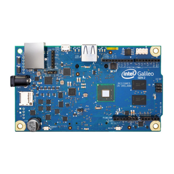 Intel Galileo Gen 2 Manual