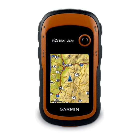 Garmin eTrex 20 Getting Started