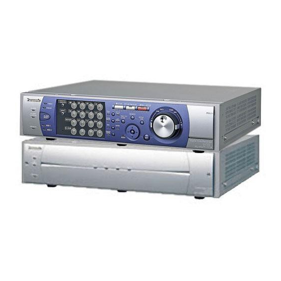 Panasonic WJ-HD309 Operating Instructions Manual