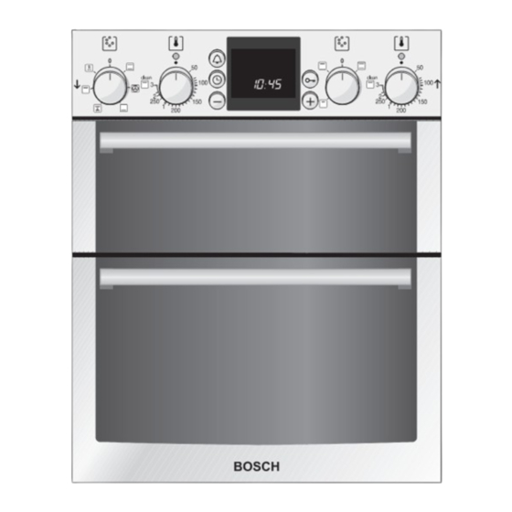 Bosch HBN 43N5 OB Series Electric Oven Manuals
