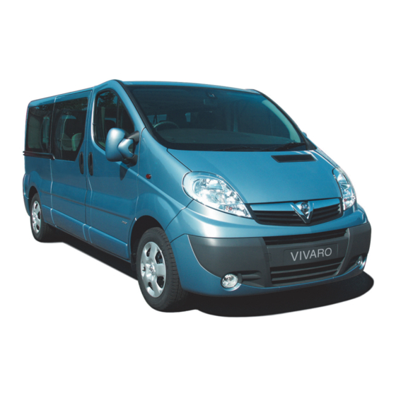 Vauxhall Vivaro Owner's Manual