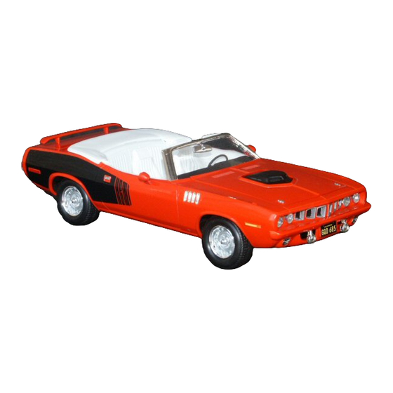 REVELL 71 Cuda Assembly Manual
