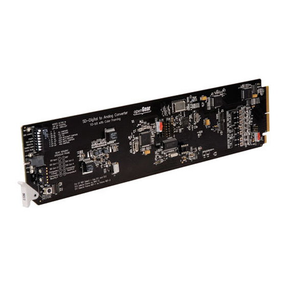 Cobalt Digital Inc openGear 9015 Owner's Manual