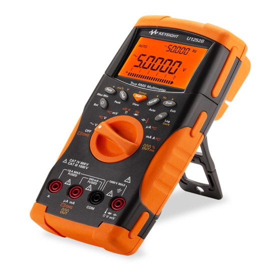 Keysight U1251 Quick Start Manual
