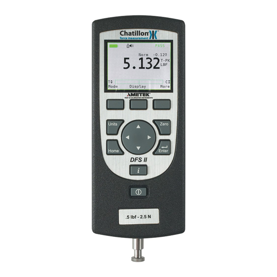 CHATILLON DFS IIRND USER MANUAL Pdf Download ManualsLib