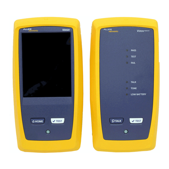 FLUKE VERSIV USER MANUAL Pdf Download | ManualsLib