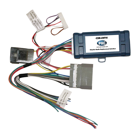PAC C2RCHY4 INSTALLATION INSTRUCTIONS Pdf Download ManualsLib