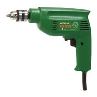 Hitachi Koki FD 10VB Handling Instructions Manual