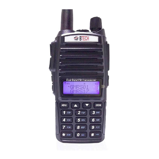 BTECH GMRS-V1 MANUAL Pdf Download | ManualsLib