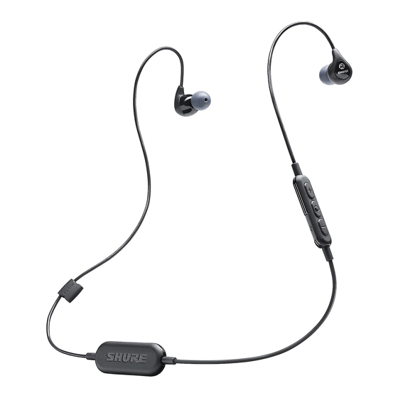 Shure se215 best sale bt2 manual