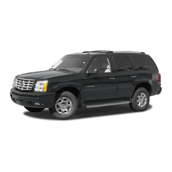 CADILLAC ESCALADE 2003 OWNER'S MANUAL Pdf Download | ManualsLib