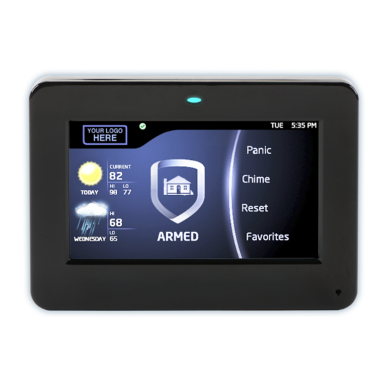 DMP 7872-W Touchscreen LCD Keypad Touch Screen 