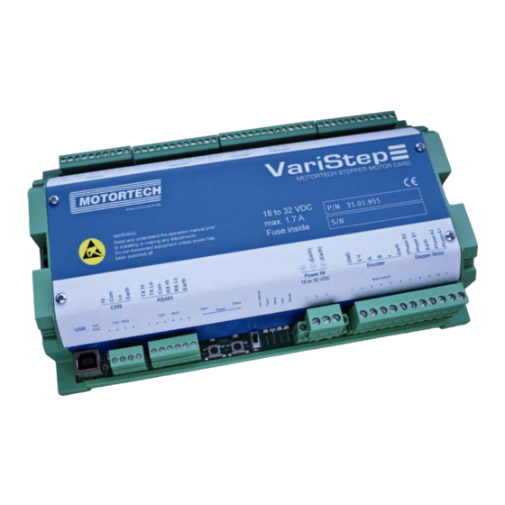 Motortech Varistep Operating Manual