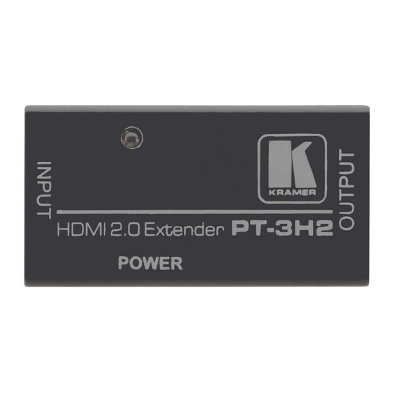 Kramer PT-3H2 Installation Instructions