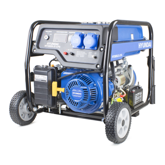 Hyundai HY3800LE-LPG User Manual