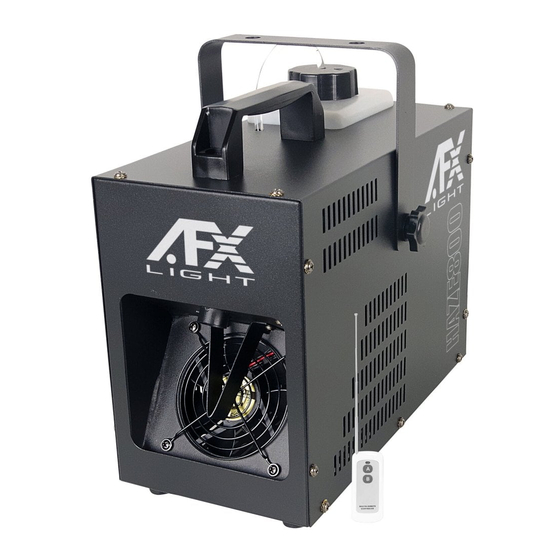afx light HAZE800 Manuals