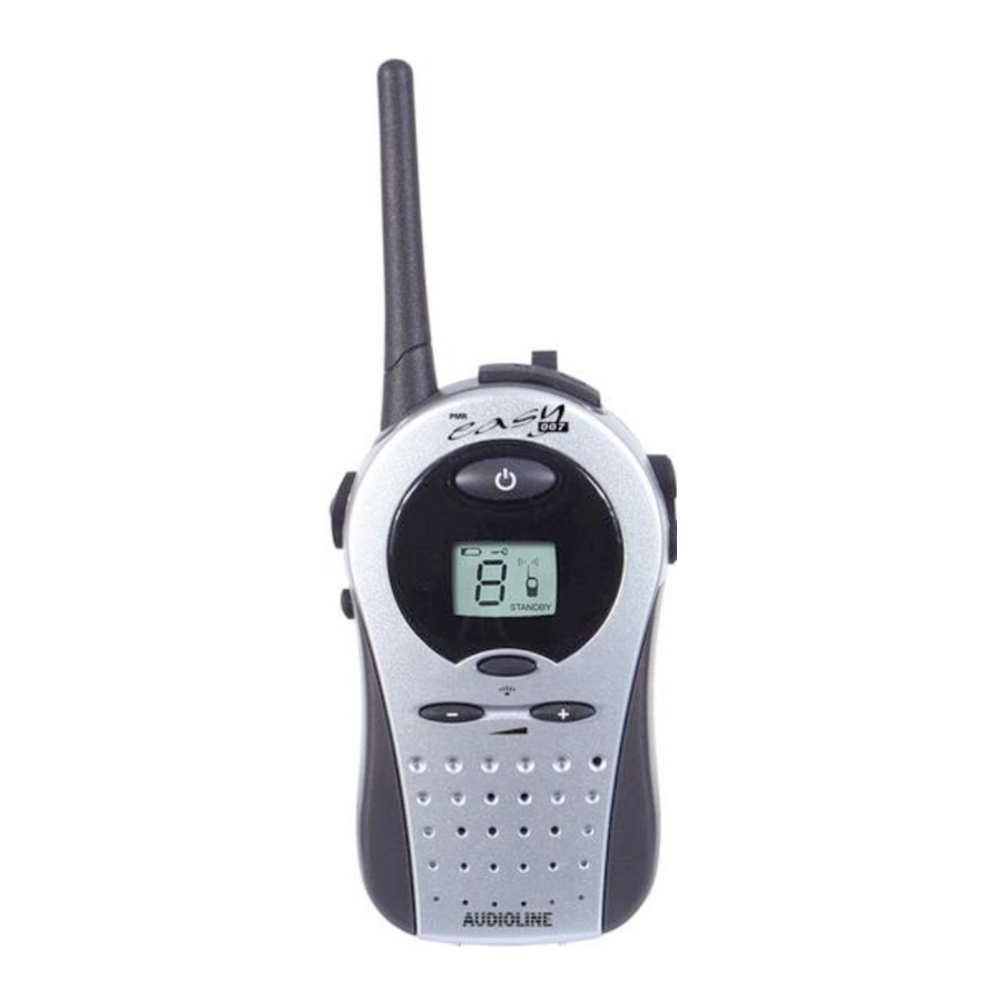 AUDIOLINE PMR easy 007 - Mobile Radio Operating Instructions