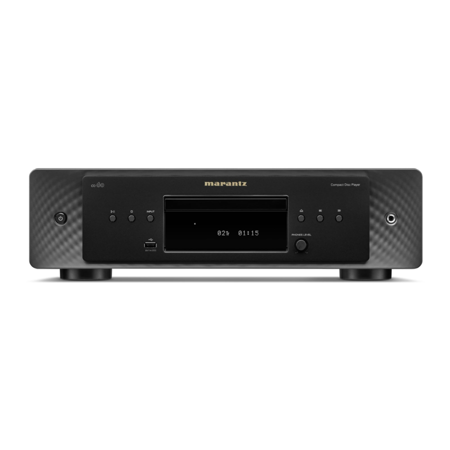 Marantz CD 60 Manual