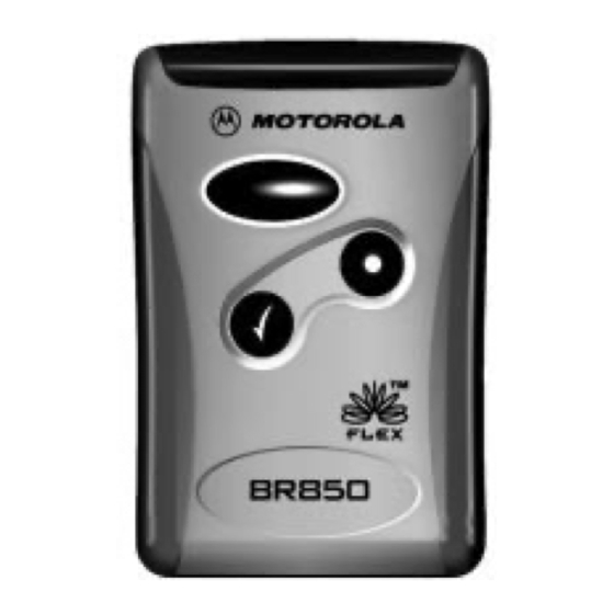 Motorola BR850 Manuals