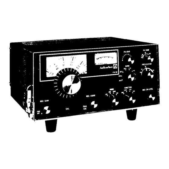 Hallicrafters FPM-300 Operating And Service Instructions