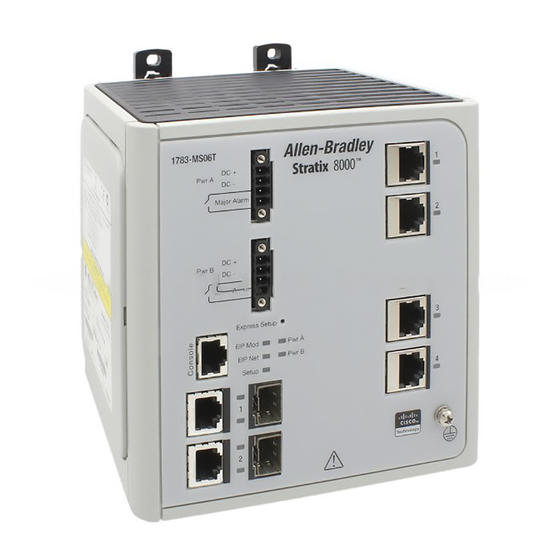 ALLEN-BRADLEY STRATIX 8000 INSTALLATION INSTRUCTIONS MANUAL Pdf ...