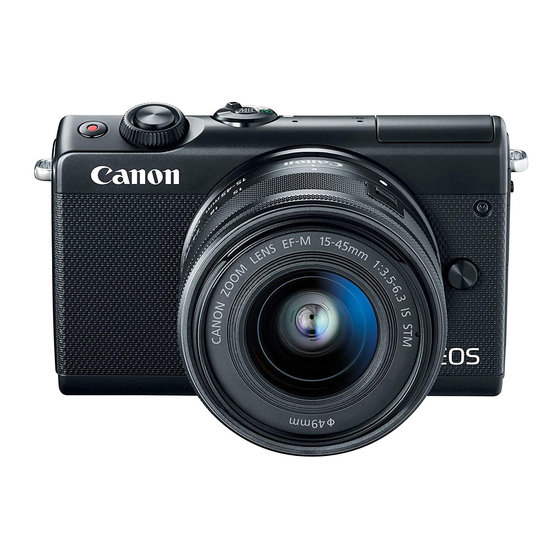 CANON EOS M100 USER MANUAL Pdf Download ManualsLib