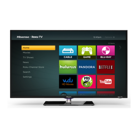 HISENSE ROKU TV H4 SERIES QUICK START MANUAL Pdf Download | ManualsLib