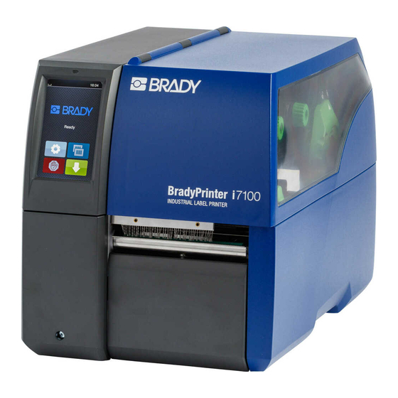 Brady Bradyprinter I7100 User Manual Pdf Download Manualslib 9588