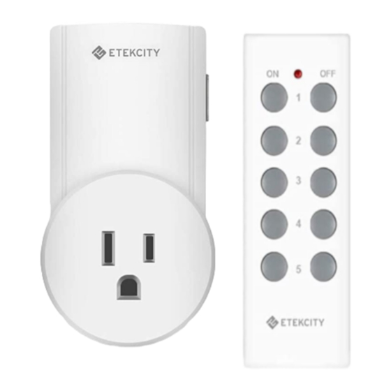 Etekcity  Zap Outdoor Remote Control 2-Outlet (ZAP 1FX) 