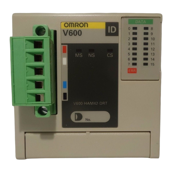 OMRON V600-HAM42-DRT OPERATION MANUAL Pdf Download | ManualsLib