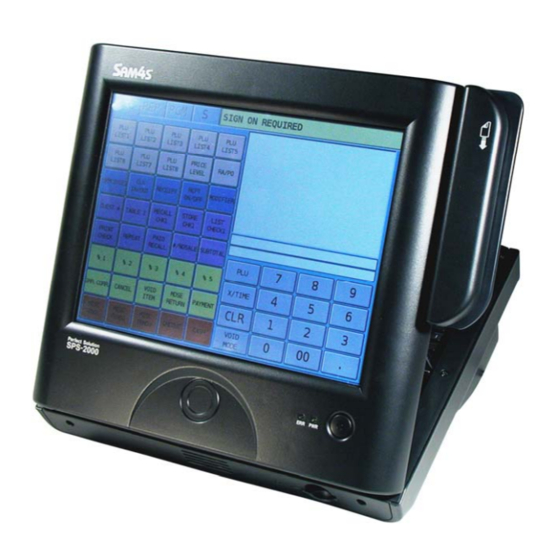 SAM4S SPS 2000 OPERATOR'S MANUAL Pdf Download ManualsLib