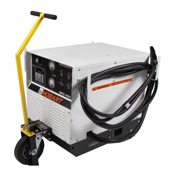 HOBART GPU600 OPERATION AND MAINTENANCE MANUAL Pdf Download ManualsLib