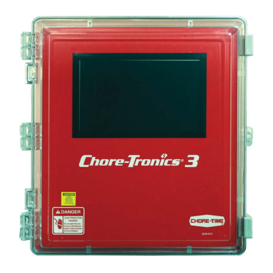 CHORETIME CHORETRONICS 3 CONTROL INSTALLATION & OPERATOR
