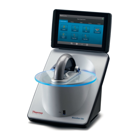 THERMO SCIENTIFIC NANODROP ONE USER MANUAL Pdf Download ManualsLib