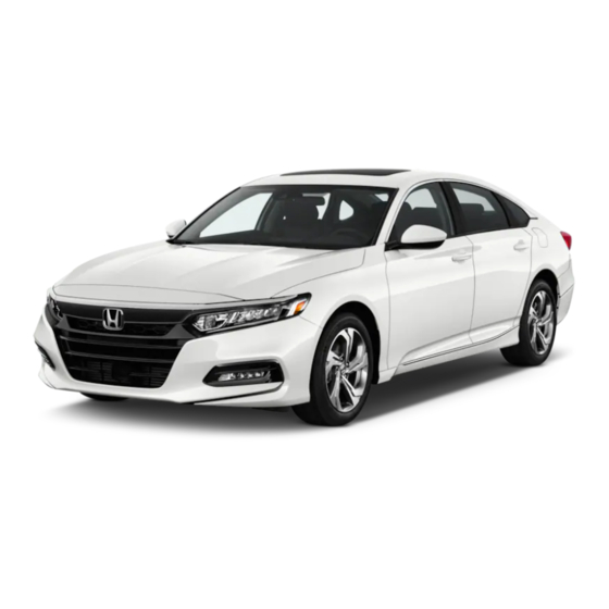 Honda Accord 2018 Owner's Manual