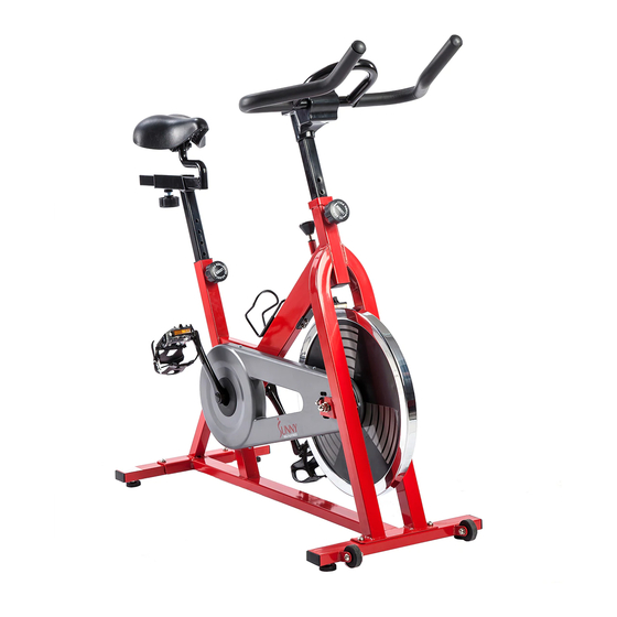 Sunny health and fitness best sale bike instructions