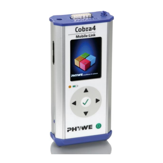 PHYWE Cobra4 Mobile-Link 2 Operating Instructions Manual