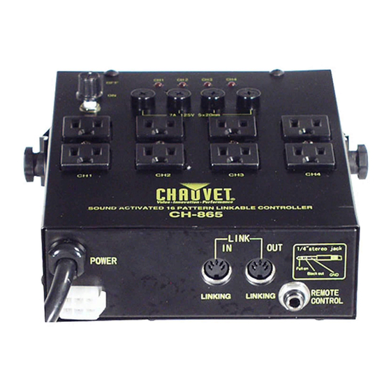 Chauvet CH-865 User Manual