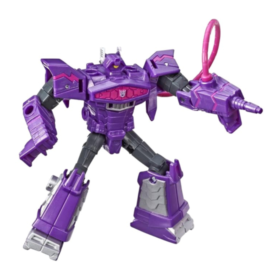 Hasbro TRANSFORMERS CYBERVERSE POWER OF THE SPARK DECEPTICON SHOCKWAVE Quick Start Manual