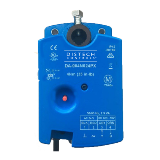 Distech Controls DA-004N024PX Installation Instructions Manual