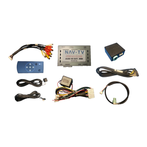 Nav TV NTV-KIT187 Quick Start Manual