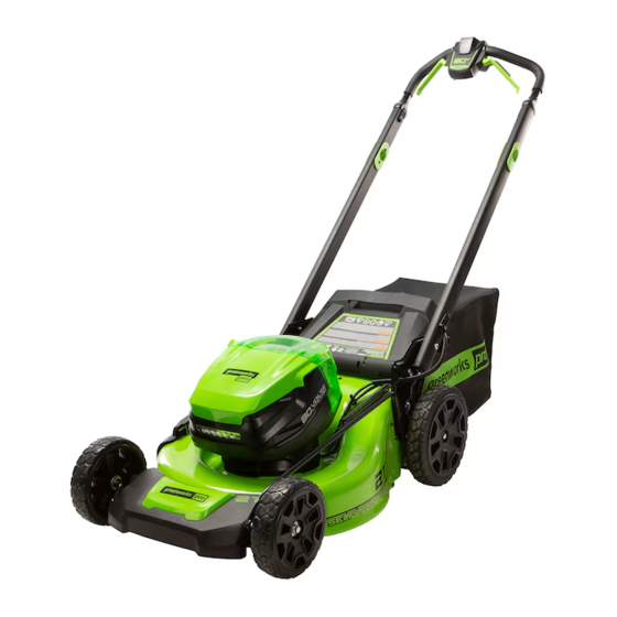 GreenWorks MO80L06 Operator's Manual