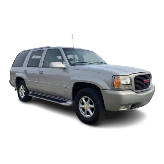 GMC YUKON DENALI 1999 Owner's Manual