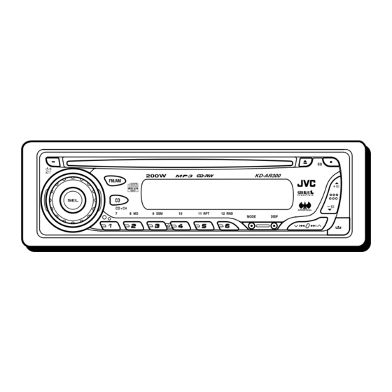 JVC G300 - KD Radio / CD Manuals