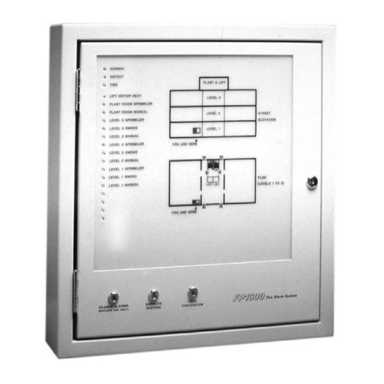 Tyco FP1600 Operating Instructions Manual