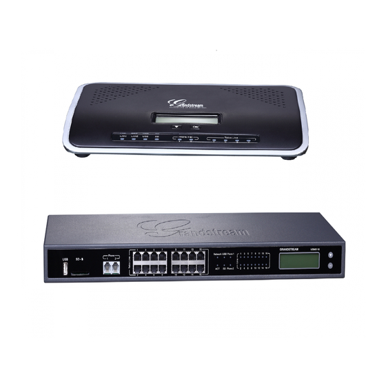 Grandstream Networks UCM6100 Series Configuring